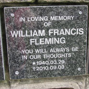 FLEMING William Francis 1940-2010