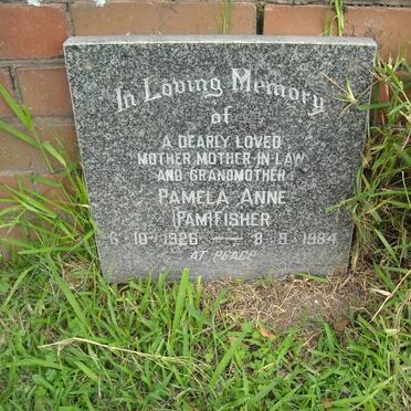 FISHER Pamela Anne 1926-1984