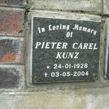 KUNZ Pieter Carel 1928-2004