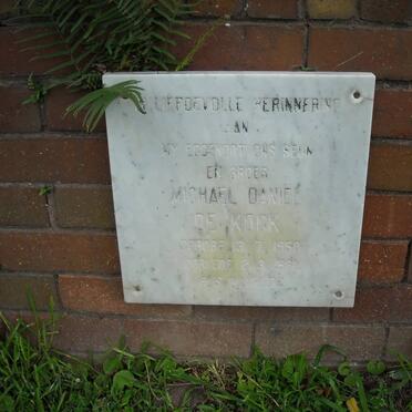 KOCK Michael Daniel, de 1950-19?1