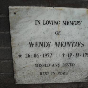 MEINTJES Wendy 1977-1995