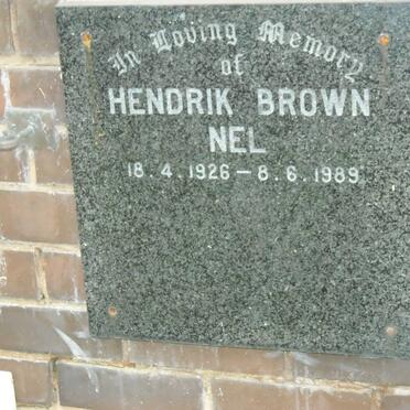 NEL Hendrik Brown 1926-1989