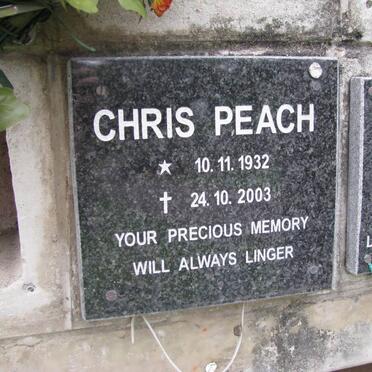 PEACH Chris 1932-2003
