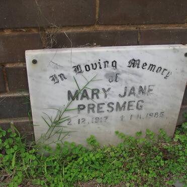 PRESMEG Mary Jane 1917-1985