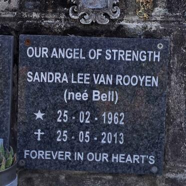 ROOYEN Sandra Lee, van nee BELL 1962-2013