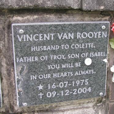 ROOYEN Vincent, van 1975-2004