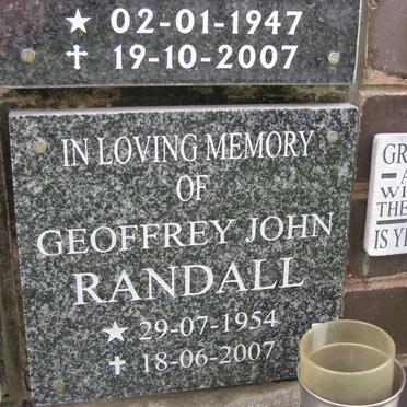 RANDALL Geoffrey John 1954-2007