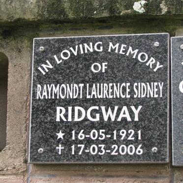 RIDGWAY Raymondt Laurence Sidney 1921-2006