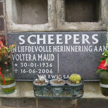 SCHEEPERS Voltera Maud 1936-2006