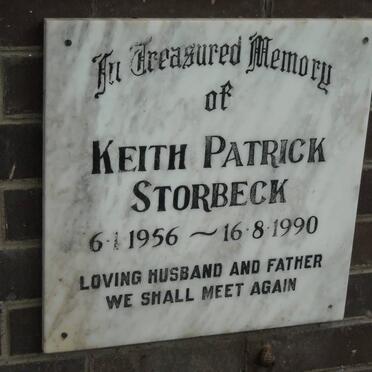 STORBECK Keith Patrick 1956-1990