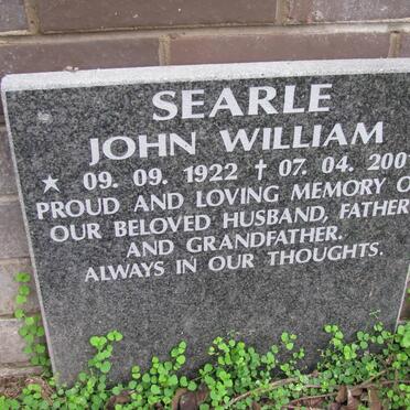 SEARLE John William 1922-2001