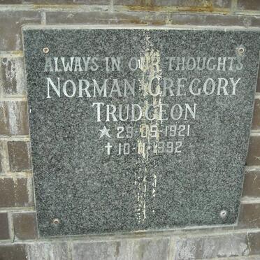 TRUDGEON Norman Gregory 1921-1992