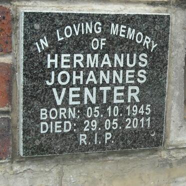 VENTER Hermanus Johannes 1945-2011