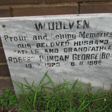 WOOLVEN Robert Duncan George 1923-1988
