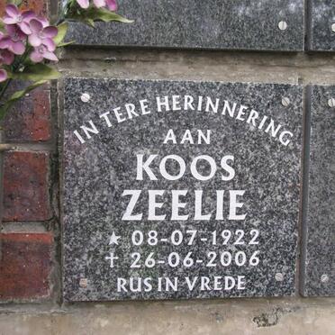 ZEELIE Koos 1922-2006
