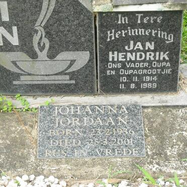 BRUIN Jan Hendrik, de 1914-1989 :: JORDAAN Johanna 1936-2001