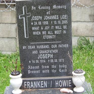 FRANKEN Joseph Johannes 1958-2005 :: HOWIE Joseph 1914-1975