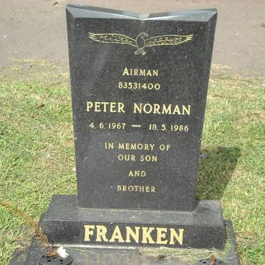FRANKEN Peter Norman 1967-1986