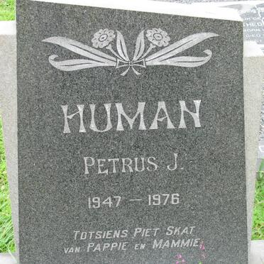 HUMAN Petrus J. 1947-1976