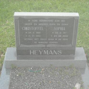 HEYMANS Christoffel 1920-1994 &amp; Sophia 1917-2003