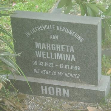 HORN Margreta Wellimina 1922-1999