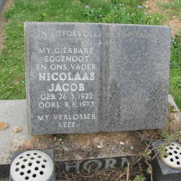 HORN Nicolaas Jacob 1922-1973