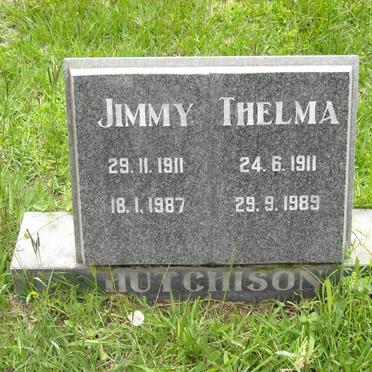 HUTCHINSON Jimmy 1911-1987 &amp; Thelma 1911-1989