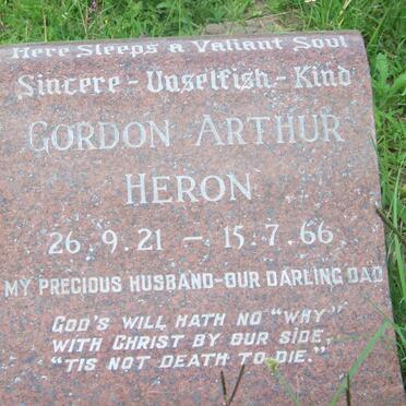 HERON Gordon Arthur 1921-1966