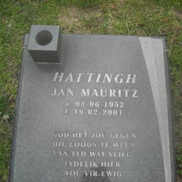 HATTINGH Jan Mauritz 1952-2001 &amp; Sharlotte Lennie 1953-2007