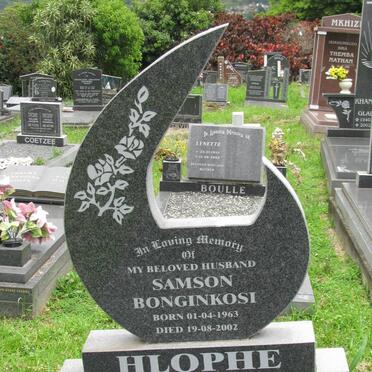 HLOPHE Samson Bonginkosi 1963-2002