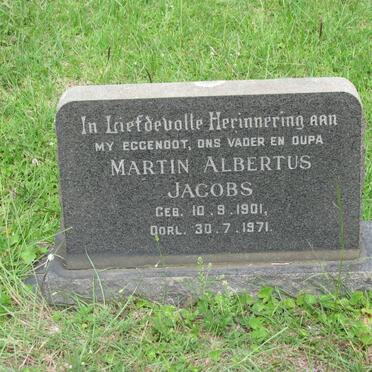 JACOBS Martin Albertus 1901-1971