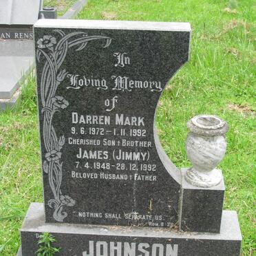 JOHNSON Darren Mark 1972-1992 :: JOHNSON James 1948-1992