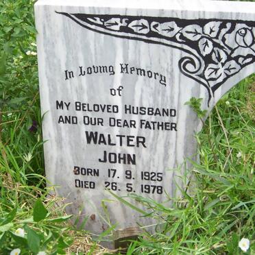 JOHN Walter 1925-1978