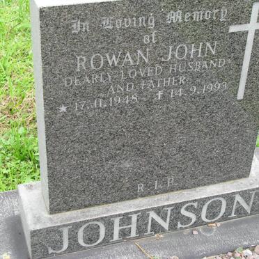JOHNSON Rowan John 1948-1993