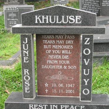 KHULUSE June Rose Zovuyo 1947-2001