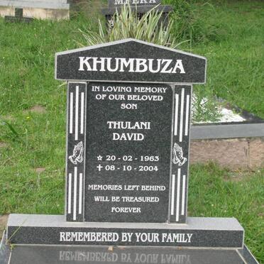 KHUMBUZA Thulani David 1963-2004