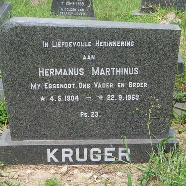 KRUGER Hermanus Marthinus 1904-1969