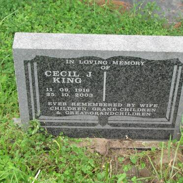 KING Cecil J. 1916-2003