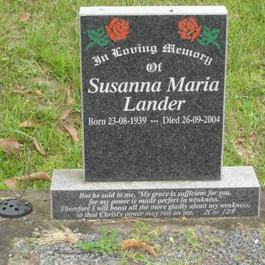 LANDER Susanna Maria 1939-2004