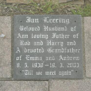 LEERING Jan 1930-2003