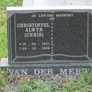 MERWE Christoffel Alwyn, van der 1931-1996