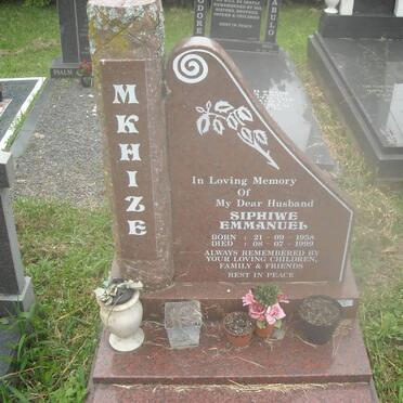 MKHIZE Siphiwe Emmanuel 1958-1999
