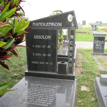 MCHUNU Mandlenkosi Absolom 1942-2004