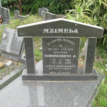 MZIMELA Sibongiseni A. 1966-1999