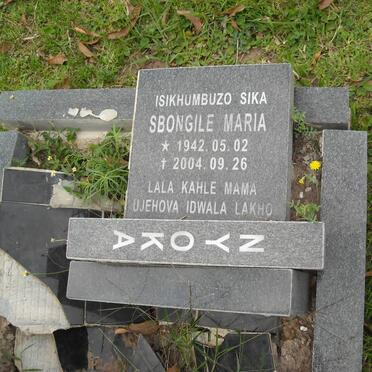 NYOKA Sbongile Maria 1942-2004
