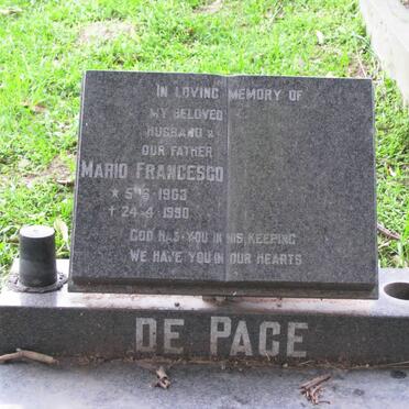 PACE Mario Francesco, de 1963-1990