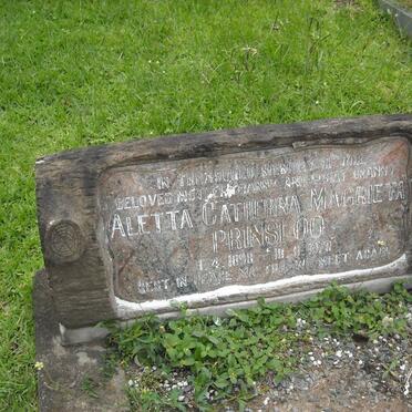 PRINSLOO Aletta Catherina Magrieta 1898-1970