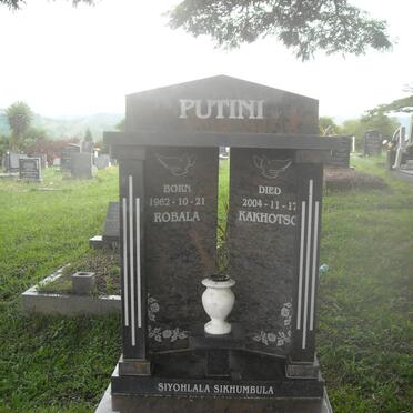 PUTINI Robala Kakhotso 1962-2004