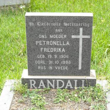 RANDALL Petronella Fredrika 1906-1988