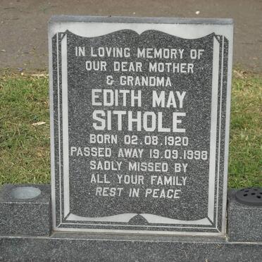 SITTHOLE Edith May 1920-1998